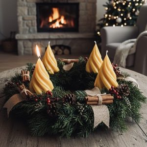 Adventi Méhviasz Gyertyacsomag - Karácsonyfa