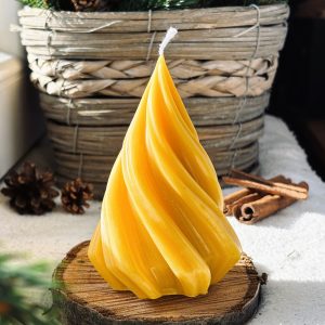 Csavart Karácsonyfa Méhviasz gyertya