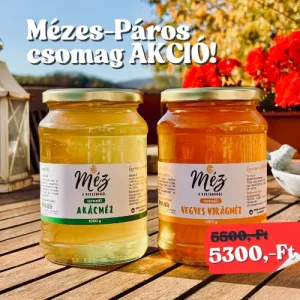 Mézes Páros csomag: Akácméz + Virágméz